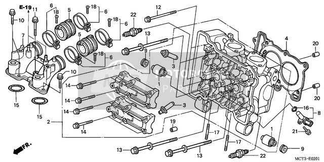 Cylinder Head (FJS600D3/D4/D5/A3/A4/A5)